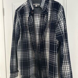 Outerknown Blanket Shirt - Atlantic Blue Plaid - Men’s L